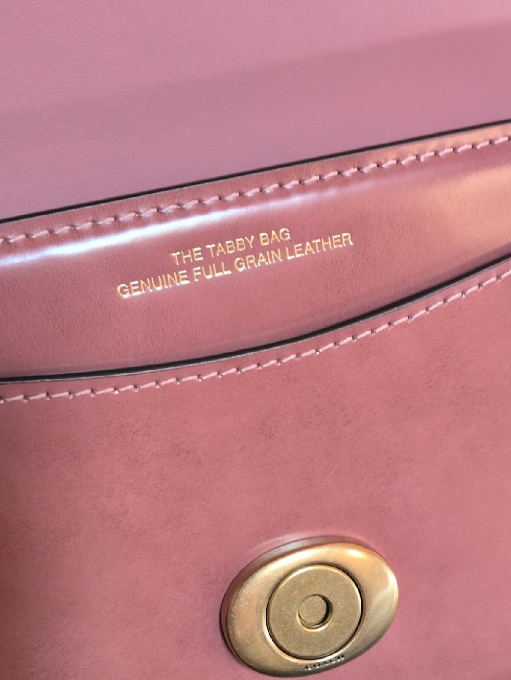Coach Tabby Shoulder Bag 26 Spazzolato Peony - Picture 6 of 13